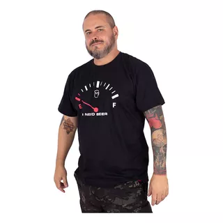 Camiseta Masculina Plus Size Tanque Cerveja I Need Preta