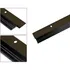 Zocalo Puerta Metalico Aluminio Con Goma Burlete 90 Cm Color Marrón Oscuro Liso
