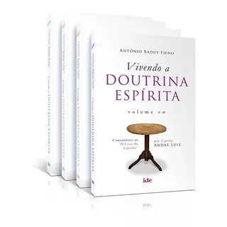 Combo 04 Livros - Vivendo A Doutrina Espírita - Estudo Livro Dos Espíritos - Ide Editora