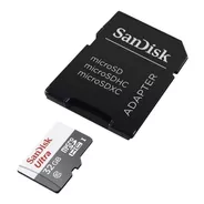 Tarjeta Micro Sd 32 Gb Sandisk Con Adaptador Hc Uhs-i