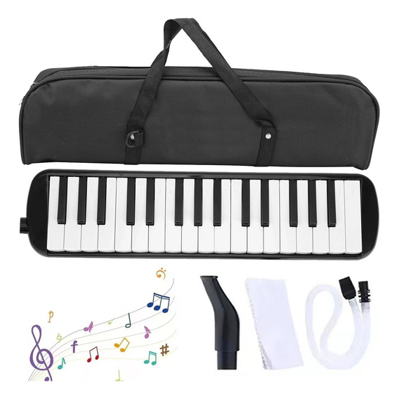 Melodica Melodion  Escolar 32 Teclas Funda Y Accesorios