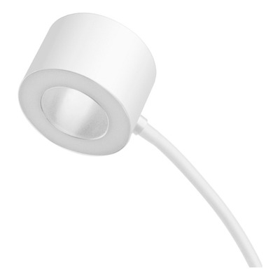 Lampara Velador De Pie Marte Blanco Led Dimerizable Mc