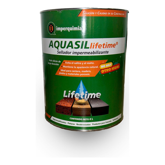 Impermeabilizante/sellador Transparente Aquasil Lifetime 4 L