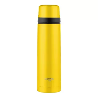 Termo Matero 500ml Vonne Ccn04 Acero 360° Doble Pared 24,5cm Color Amarillo