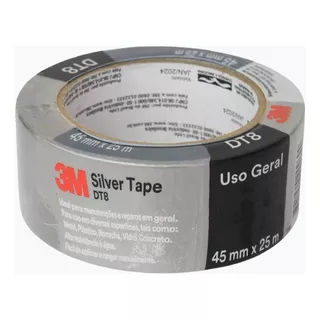 Fita Adesiva Silver Tape 45mm X 25m - Fita Cinza