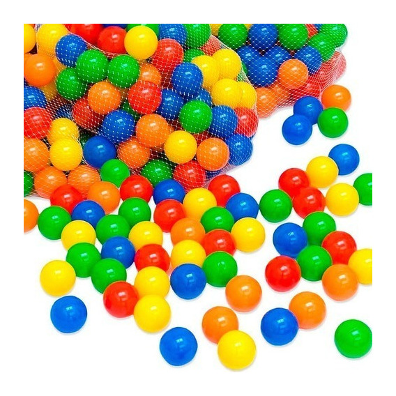 Pack 100 Pelotas Plásticas Para Piscina Colores 7cm - Ar