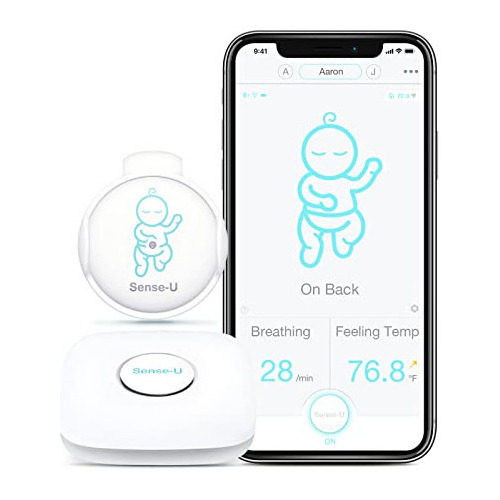 Monitor De Respiración Del Bebé Sense-u 3: Monitorea El Movi