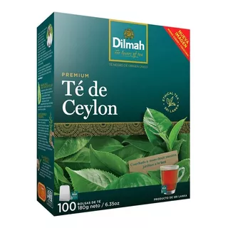 Té Negro Dilmah - 100 Bolsitas De Té -