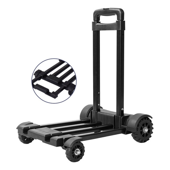 Carrito De Mano Plegable Con Extendible Capacidad 120 Kg