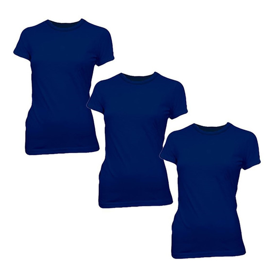 Camiseta Dama Fashion Entallada Pack X 3 Disershop