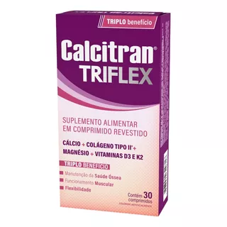Calcitran Triflex Colágeno Tipo 2 C/ 30 Comprimidos Sabor Without Flavor