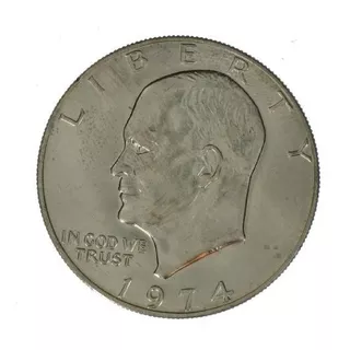 1974 Eisenhower Dólar $ 1 Coin Fuera De Circulación.