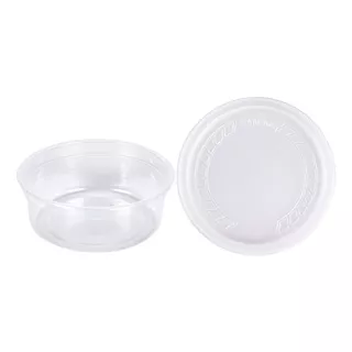 Envase Plástico 1/4 De Litro Solo® Con Tapa 50 Juegos