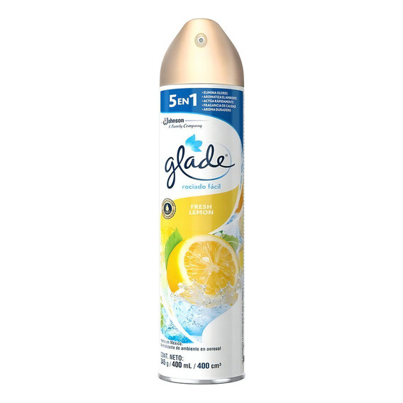 Aromatizante En Aerosol Glade Fresh Lemon 400ml