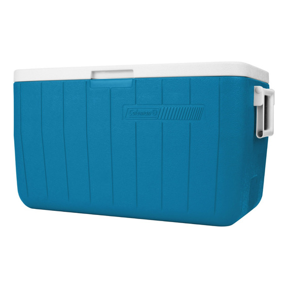 Hielera 48 Qt Azul 63 Latas Hielo 3 Dias Hecha Eua Coleman