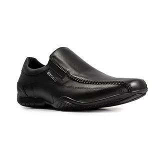 Zapato Mocasín Clásico Stone Slack Negro Diseño Liso 39 Ar Para Adultos - Hombre