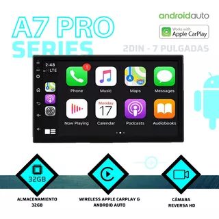 Reproductor Pantalla Android A7pro Carplay Bluetooth 32gb