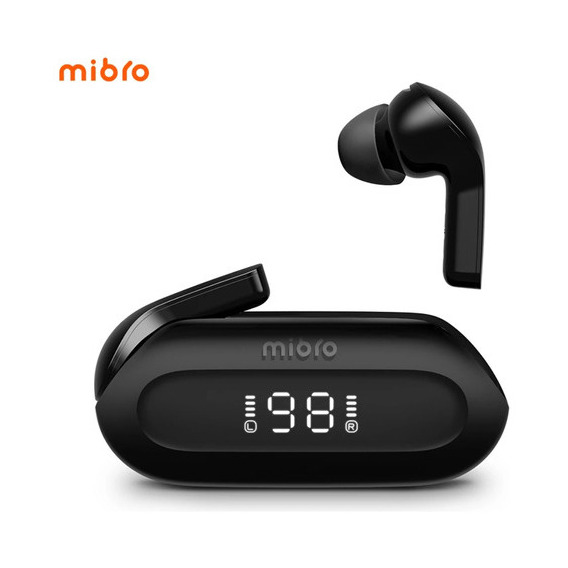 Auriculares inalámbricos deportivos Mibro Earbuds 3 Bluetooth 5.3 con color negro
