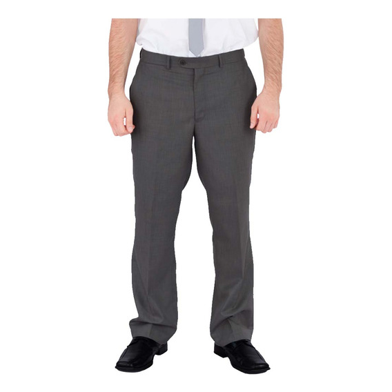 Pantalón De Vestir Gris Ideal Para Mozo - Mundo Trabajo