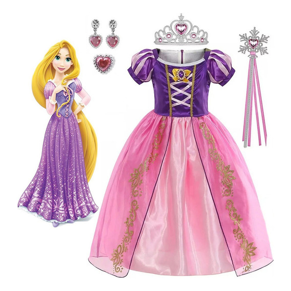 Disfraz De Princesa Rapunzel / Tangled Vestido, Niñas
