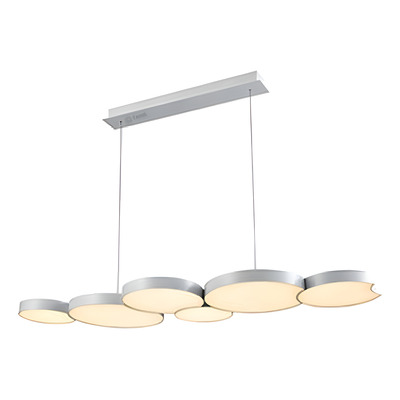 Colgante Led Nube 120 ,54w , Dimerizable ,luz Calida Comedor Color Blanco