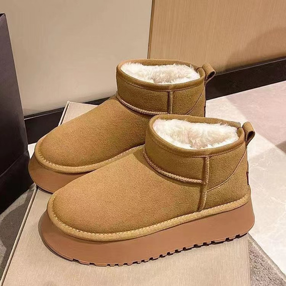 Botas De Nieve Cómodas De Felpa Cortas Para Mujer Uggs