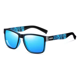 Óculos Escuros Espelhado Praia Surf Polarizado Uv Iceman 253 Cor Azul/espelhado