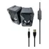 Parlante Pc Gamer Luces Plug 3.5mm Usb Leerfei Yst-1047 Color Negro