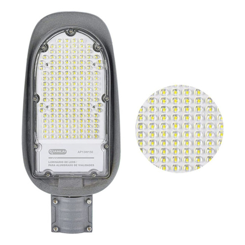 Reflector LED Tianlai AP13W150 150W con luz blanco frío y carcasa gris 127V