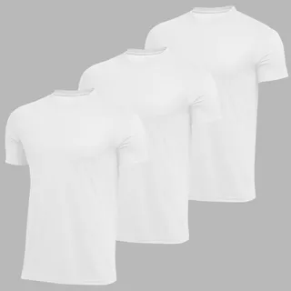 Kit 3 Camiseta Uv Masculina Camisa Térmica Anti Odor Básica