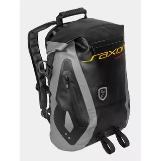 Mochila Saxon 26 Litros Impermeavel Moto Viagem Preta Bolsa