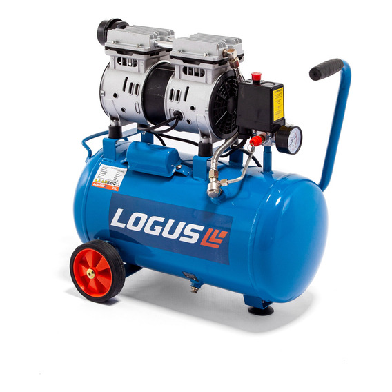 Compresor Odontologico Logus 25lt 550w Silencioso Sin Aceite Color Azul Fase Eléctrica Monofásica Frecuencia 50 Hz