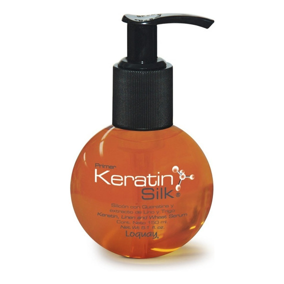 Loquay Primer Keratin Silk - Silicón Con Queratina Cabello Color De Cabello Cualquiera Fragancia Del Tratamiento Queratina