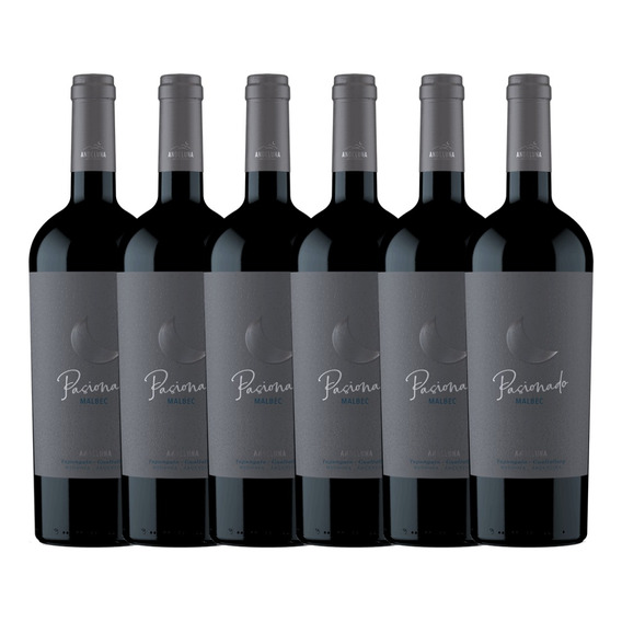 Vino Andeluna Pasionado Malbec 750ml Caja X6 - Gobar®