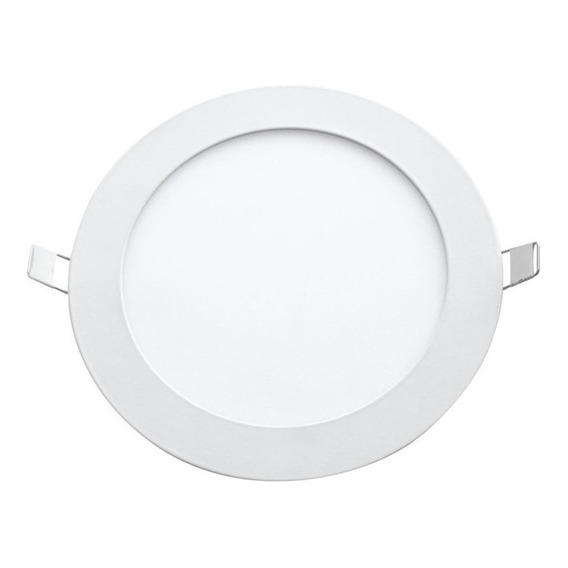 Plafon Embutido Led 6w Redondo Panel Luz Fria/calida