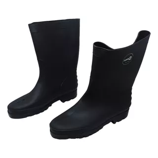 Bota Pvc Chuva Preta Todos Tamanhos Impermeavel Nove 54 