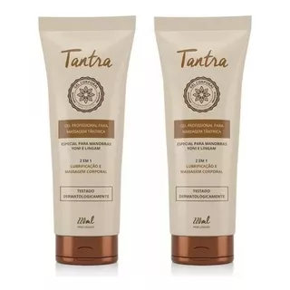  2 Gel Profissional Para Massagem Tantra Corporal E Intima