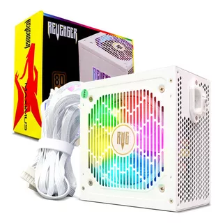 Fonte 80 Plus Pc Gamer 750w Atx Bronze Pfc Led Rgb