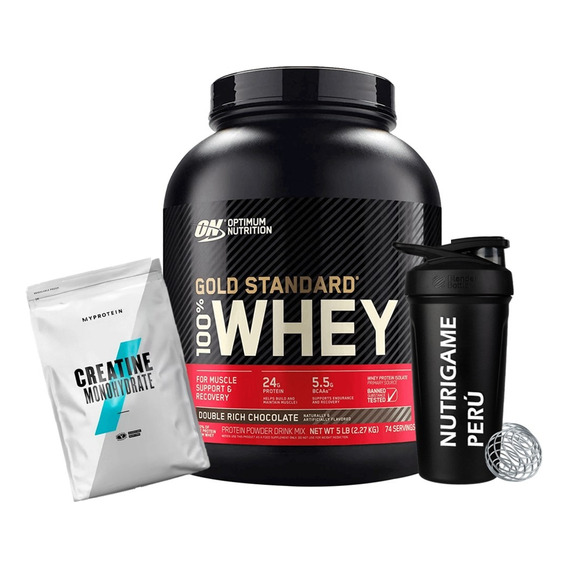 Pack Gold Standard 100% Whey 5lb + Creatina Myprotein 250gr