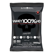 Whey Protein 100% Hd Black Skull Baunilha Refil 900g