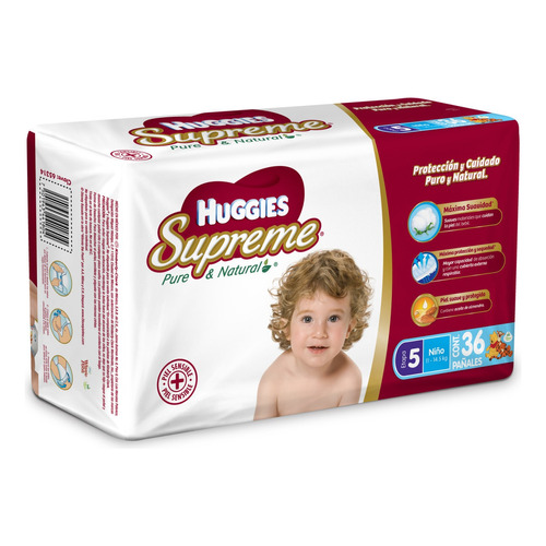 Pañales Huggies Supreme Etapa 5 niños XG