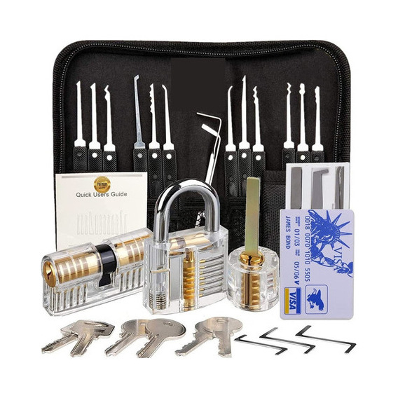 Pull Bead Lock Selection 30 Pieces With Training Padlock .