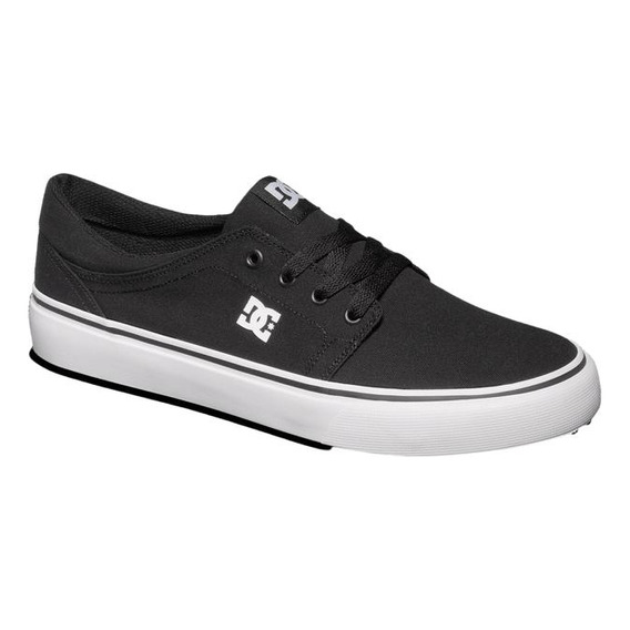 Zapatilla Hombre Dc Trase Canvas Negro-blanco