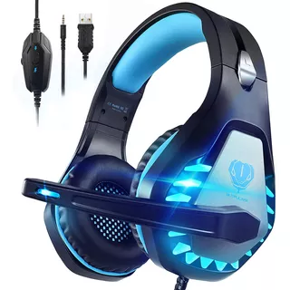 Auriculares Pacrate Gamer Gh-1 Con Microfono Color Luxury Black