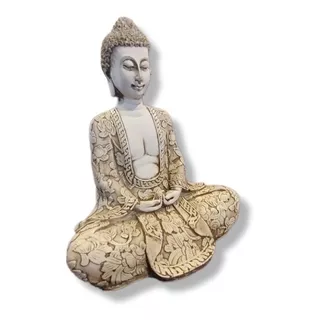 Buda Meditando Apto Exterior Resina Decooriental Oferta 