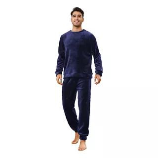 Pijama Termico De Hombre Super Abrigado Del M Al Xl