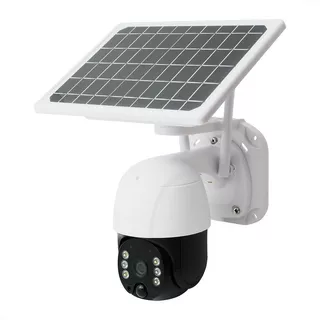 Câmera Segurança Bateria Solar, Wifi Ip66, Full Hd Cor Preto-branco