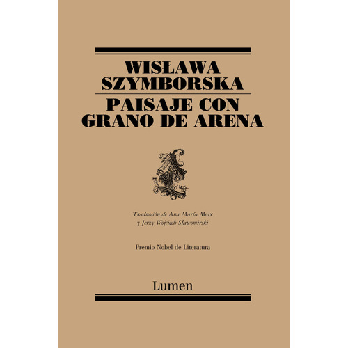 Paisaje con grano de arena, de Szymborska, Wislawa. Serie Ad hoc Editorial Lumen, tapa blanda en español, 2019