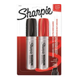 Marcador permanente Sharpie Magnum de 2 colores, negro/rojo