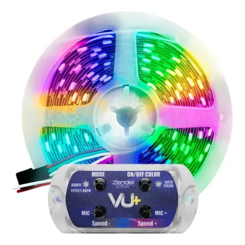 Kit Zendel Fita Led 5m + Central Vu+ Zd-kvu-5 Luz Rgb | Frete grátis